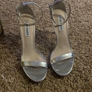 Silver Steve Madden Heels